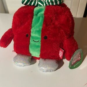 Plush Red and Green Stuffed Toy 🎁